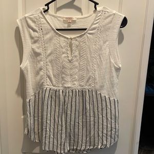 Skies are blue sleeveless Top